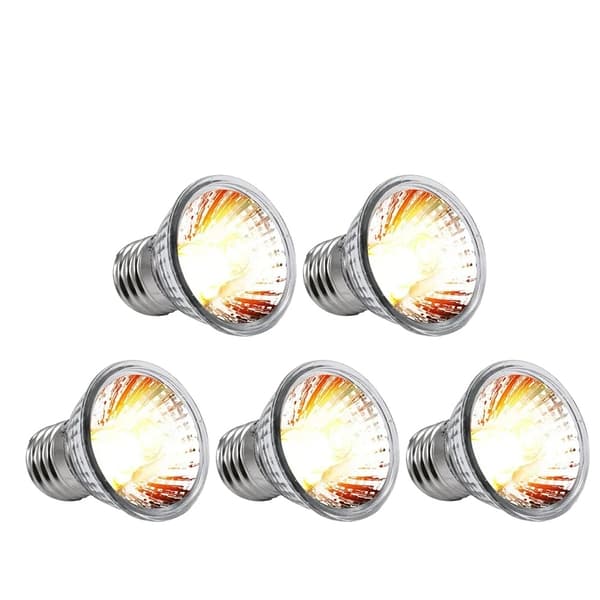 Reptilvarmelampe, UVB-lys, energieffektiv,75W(5PCS)