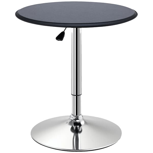 Matbord, Justerbar Höjd, Modern Stil, Svart och silver