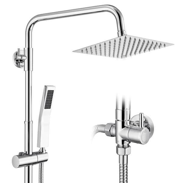 Bruserstang, 304 rustfrit stål, vægmonteret design,Krom