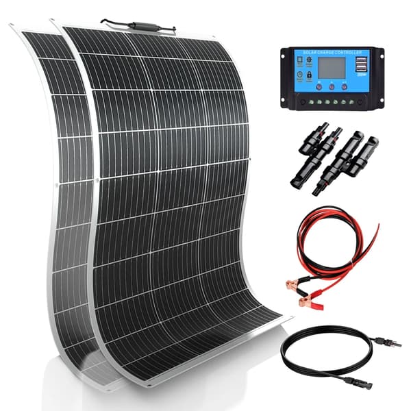 Solpanelssystemkit, Monokristallin Konstruktion, Enkel Installation,12V 24V 200W kit