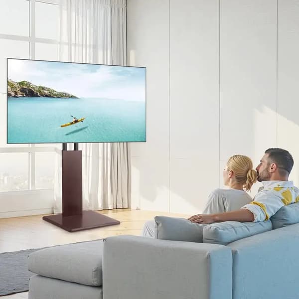 TV-ställ, Höjdjusterbart, ±15° Rotation, Röd