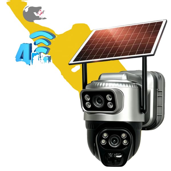 Säkerhetskamera, solenergidriven, 4G-anslutning,4G Kamera 128G Kort