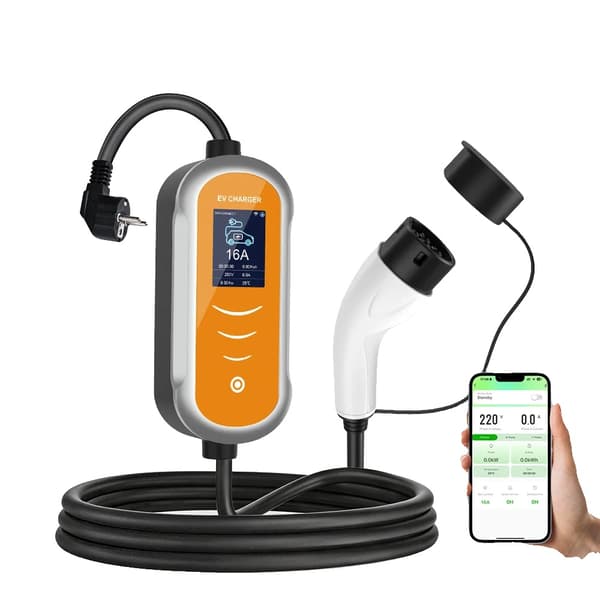 EL-lader, 5m kabel, smart app kontrol,3.5KW 16A 5M
