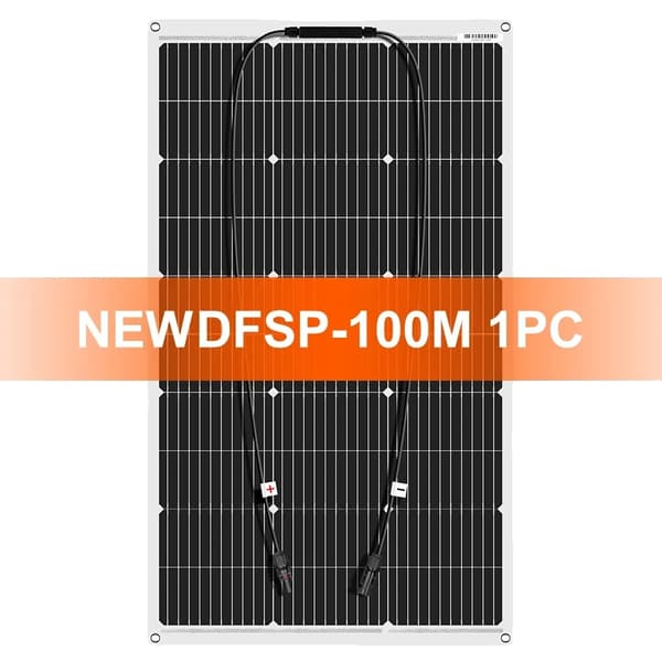 Solpanel, Fleksibelt Design, Bærbart og Letvægtigt,100W 1PC