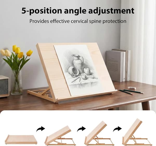 Bordstaffli, Justerbara vinklar, Fällbar design,grön