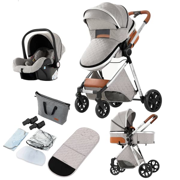Børnetransportsystem, To-vejs Design, Alt-vejr Kappe,YV9-LIGHTGREY