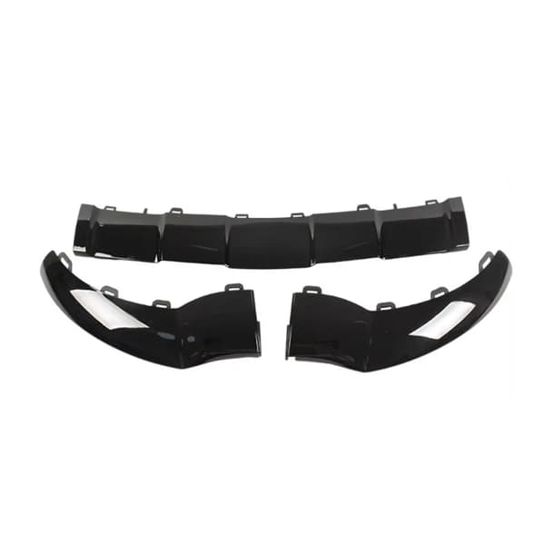 Front Bumper Lip Spoiler, Holdbar ABS Design, Forbedret Æstetik,sort