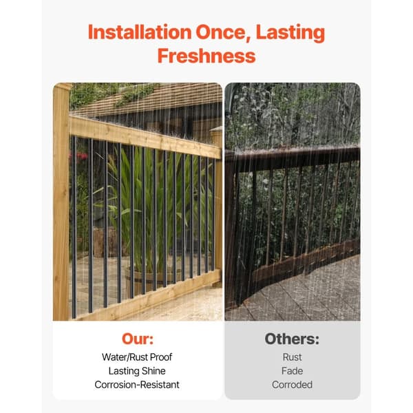 Balustrade, Aluminiumkonstruktion, Nem Installation,HVID