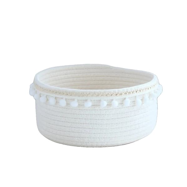 Förvaringskorg, Miljövänlig, Mångsidig Design,VIT-a, 1st L  20x10cm-a