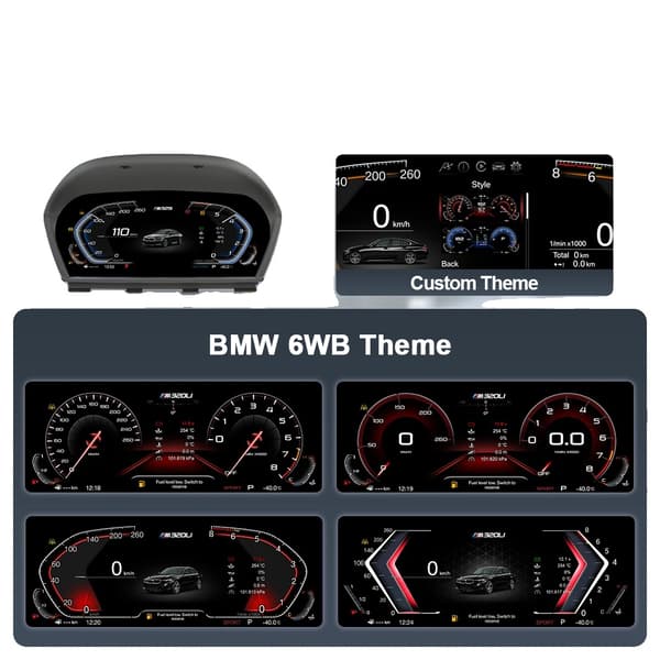 Digitalt Dashboard, Navigation i Realtid, Smartphone Integration,F20 standardversion