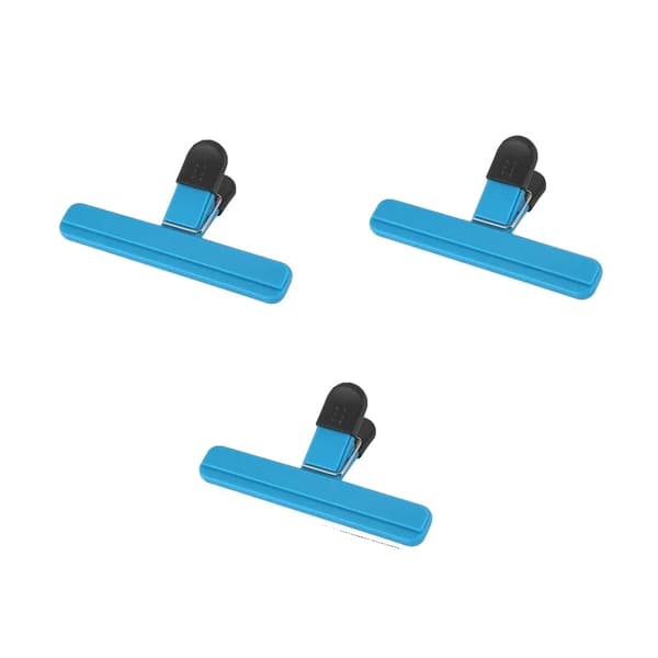 Påseklämmor, Lätt Grepp, Miljövänlig Design,L - 3St Blå