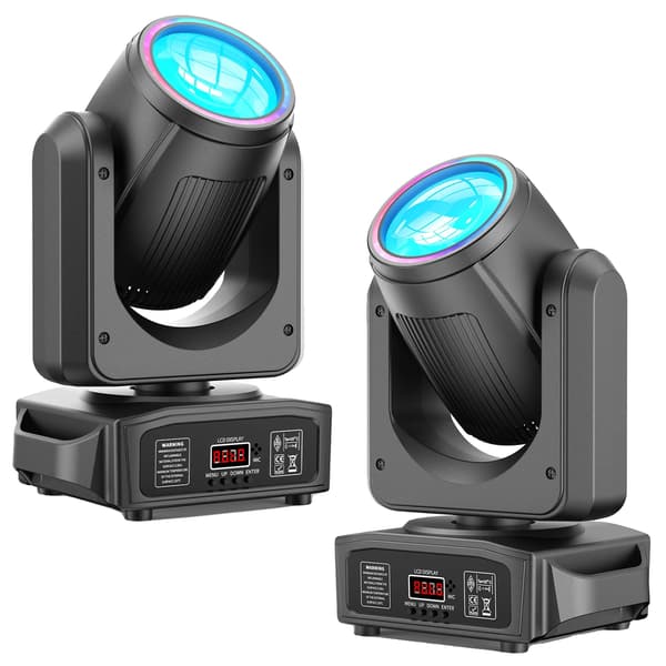 Scenbelysningseffekt, DMX512-kontroll, dynamiska stråleffekter,ZQ02376-2Pcs, EU-plugg