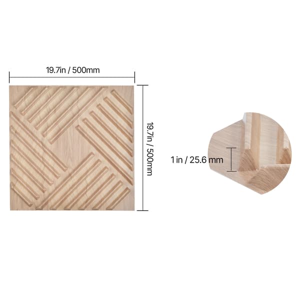 3D Väggpaneler, PVC-material, Anpassningsbar design, 50x50cm A