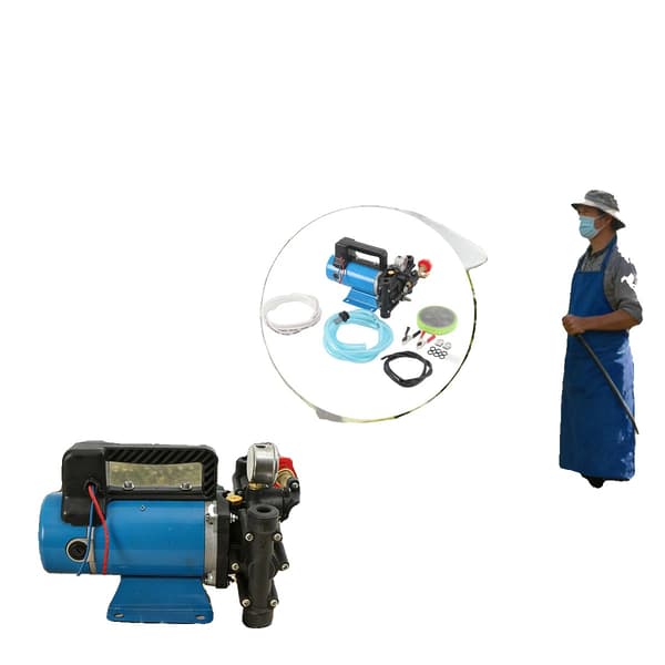 Högtrycksspruta, DC 24V, 200W Effekt, 0–30 kg Tryck, 3–5 Meter Sugområde, 16 L/min Flödeshastighet