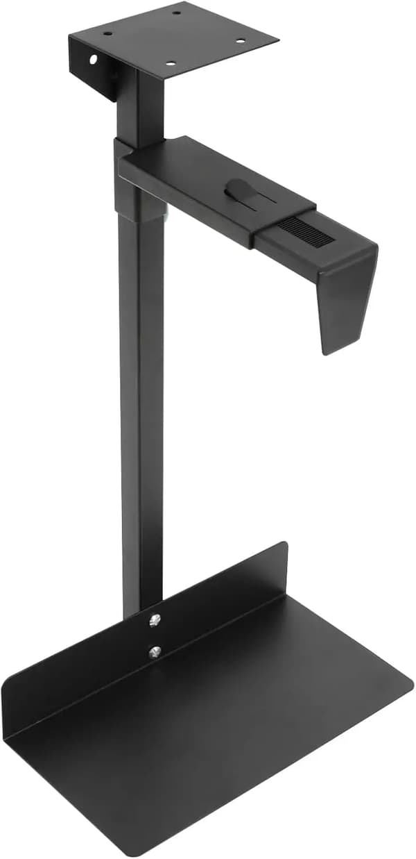 PC Vægbeslag, Justerbar Installation, Pladsbesparende Design,sort