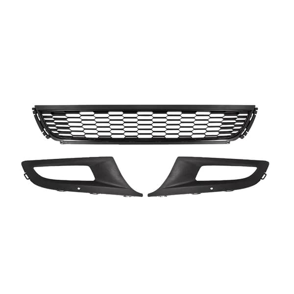 Framstötfångargrill, ABS-material, Sportig design,3Pcs set