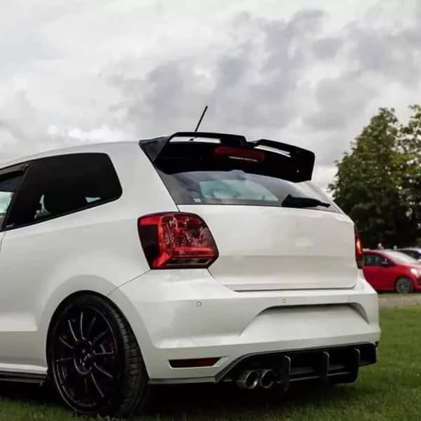 Spoiler, Hållbart ABS-material, Kompatibilitet med hatchback,Glansig svart