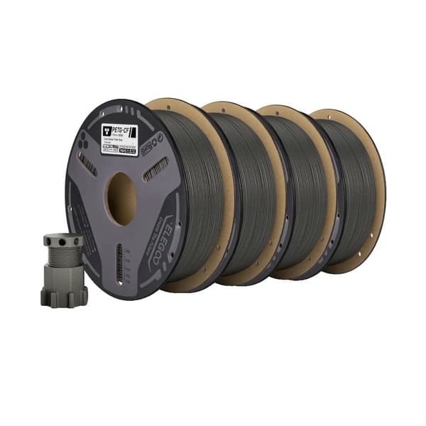 Kolfiberfilament, 1,75 mm diameter, hög hållbarhet, 4KG Grå