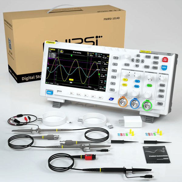 Digitalt Oscilloskop, 2 Kanaler, 1 GSa/s Samplingfrekvens,Fuldt sæt (P4100 Probe)