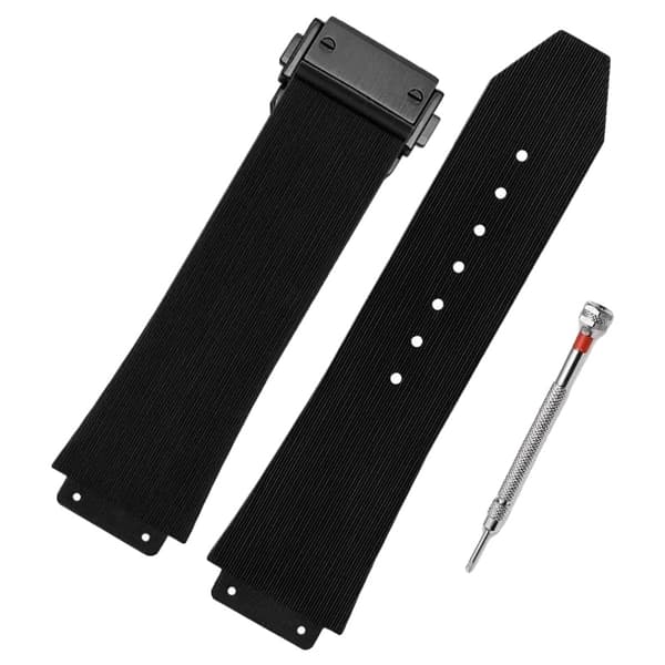 Urrem, Silikone Materiale, Vandtæt Funktion,Sort-sort, 20mm-13mm-a
