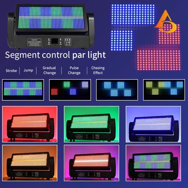 Strobelys, 400W Effekt, Flere Kontroltilstande,1PCS, EU Stik