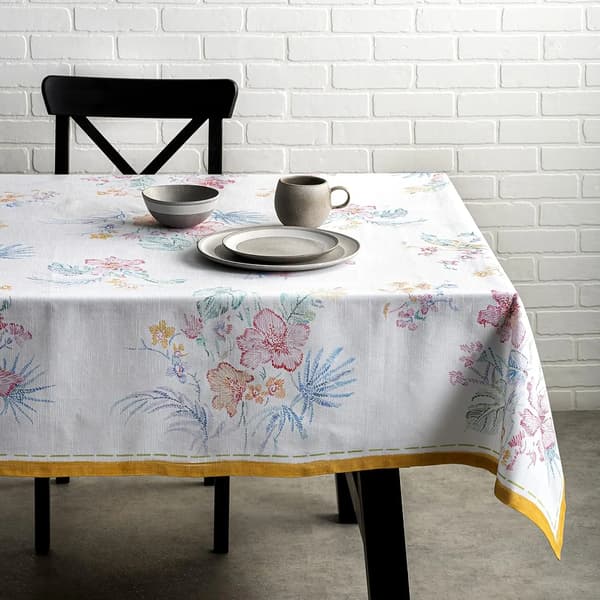Dug, Håndmalet Design, Elegant Borddekoration,140*180cm, MULTI