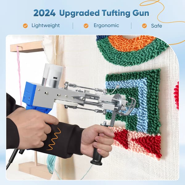 Tufting Gun, 2-i-1 Design, Komplett Startkit,full set