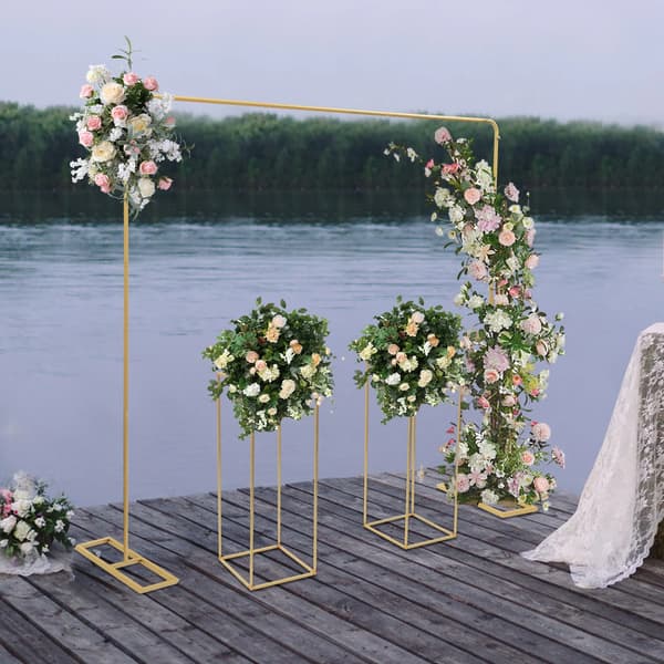 Baggrundsstativ, Holdbart Design, Nem Samling,Guld