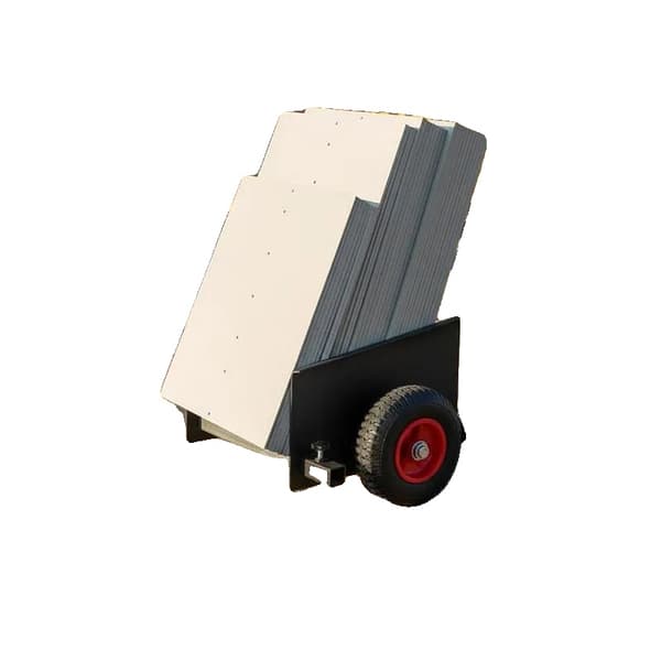 Panelvagn, kraftig konstruktion, hög viktkapacitet,Grå