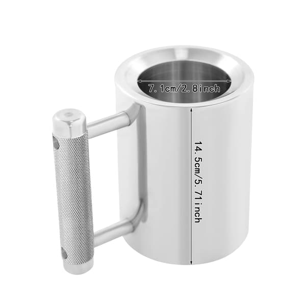 Fitness Krus, Rustfrit Stål, Multifunktionelt Design,Sølv, 300ml