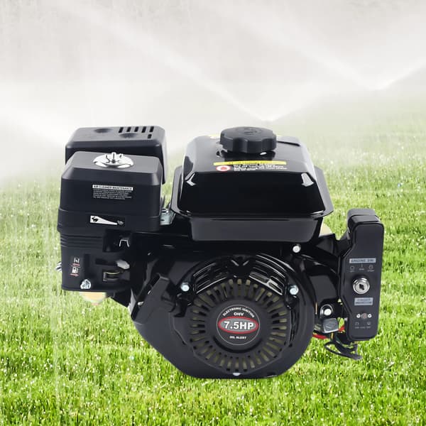 Bensinmotor, 7,5HK Prestanda, Dubbelstartsystem,svart