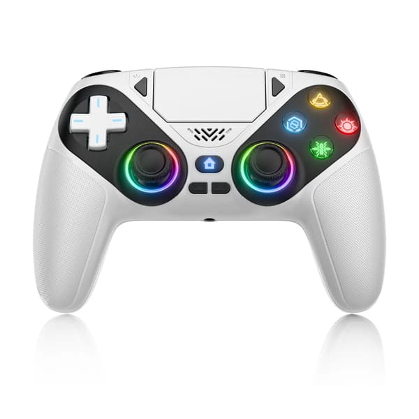 Gamingkontroll, RGB-belysning, Trådlös Anslutning, VIT