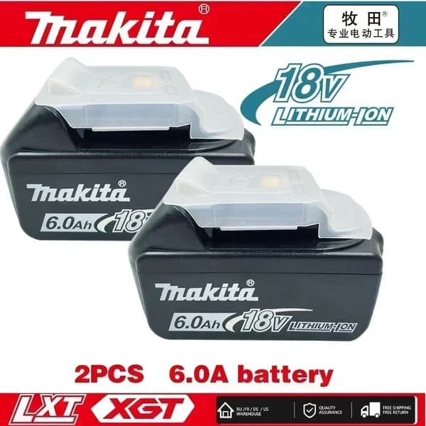 Batteri, Litiumjon, 6.0Ah Kapacitet, 2PCS YZ-6A