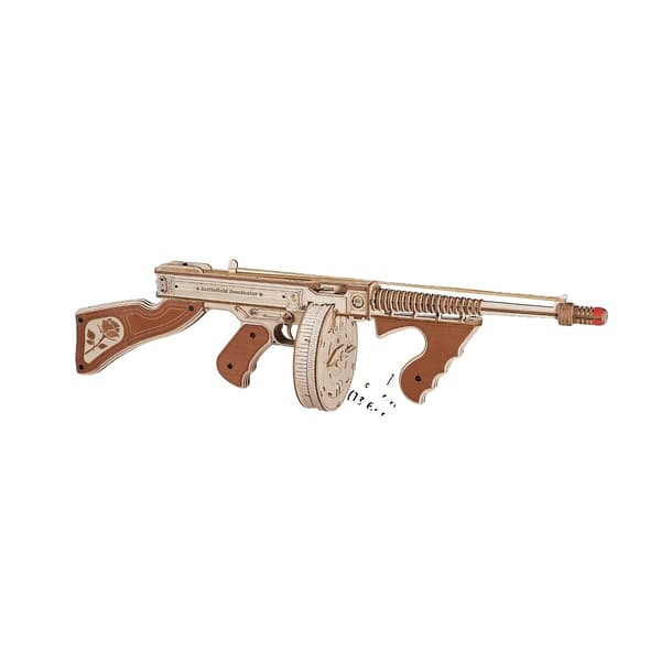 3D Træpuslespil, Thompson Maskinpistol, Nem Samlemodel,LQB01