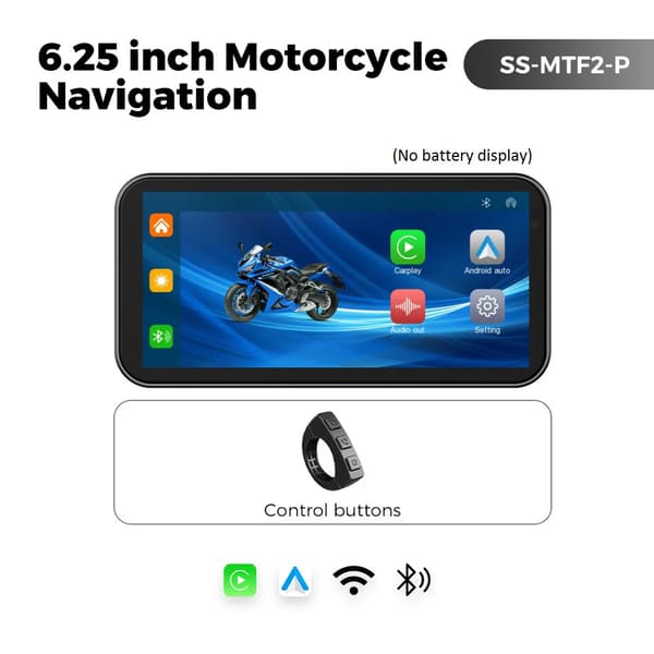 Motorcykel GPS-navigation, Dual-kameraer, Trådløs forbindelse,MTF2