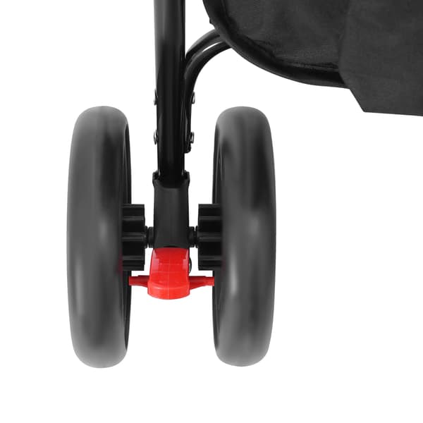 Kæledyrsbærer, Dobbeltlagsdesign, Glidende Hjul,sort