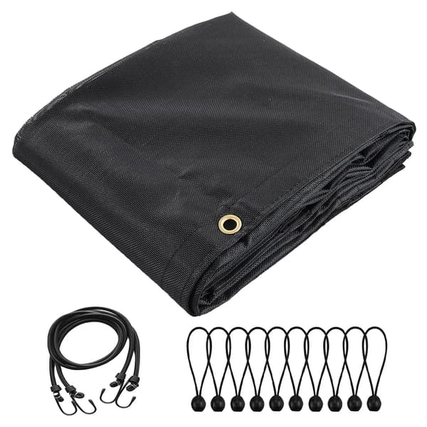 Dump Truck Tarp, Heavy Duty PVC, Mesh Design,sort-c, 7x20ft