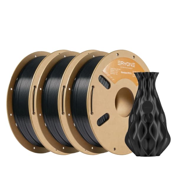 3D-printer filament, PETG-material, nem printning,Sort