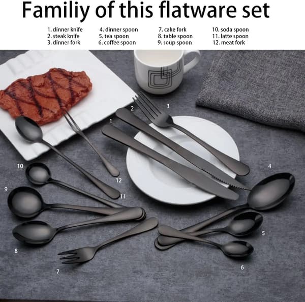 Suppeskeer, Rustfrit Stål Konstruktion, Moderne Æstetik,sort
