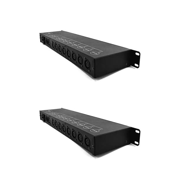 DMX-forstærker, 8-vejs splitter, scenelysstyring,2pcs