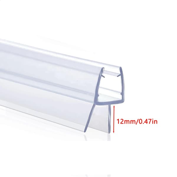 Duschdörrsseal, Vattenläckageförebyggande, Hållbart PVC-material,12mm