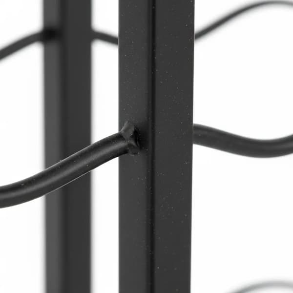 Flaskeholder, Rummer 96 Flasker, Elegant Jern Design,sort