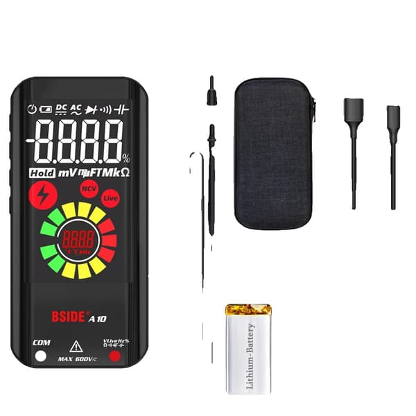 Digital multimeter, automatisk räckvidd, färg-LCD-display,A10