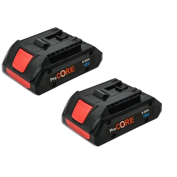 Batteribyte, 6000mAh kapacitet, kompatibel med ProCORE 18V-system,6.0Ah 2st, 18V-b