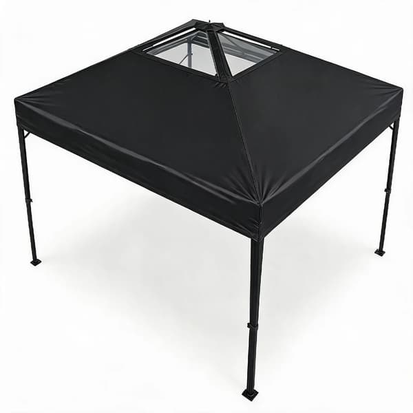 Gazebo, Bærbar Design, Vandafvisende,Sort