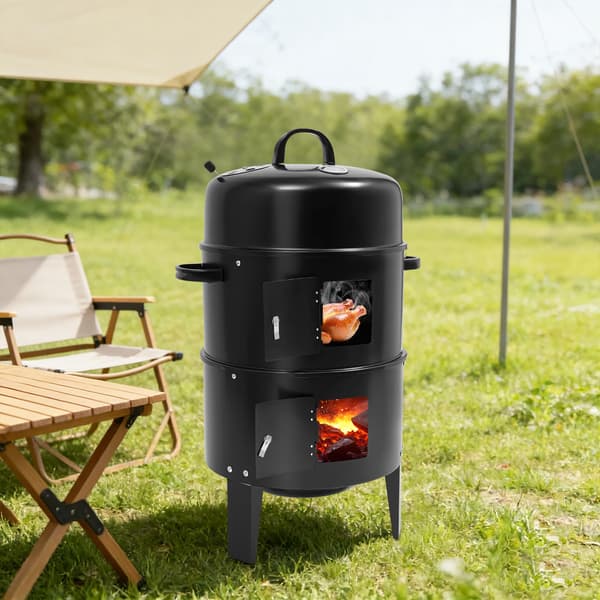 Grill, Bærbar Design, Multifunktionel Madlavning,sort