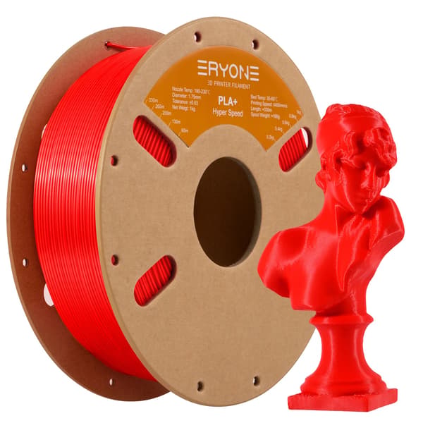 3D Print Filament, 1,75 mm Diameter, Høj Kvalitet PLA Materiale,Hs Pla Plus-Rød
