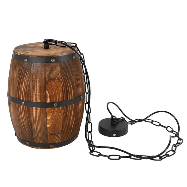 Pendellampe, Vintage Design, Justerbar Kæde,Brun