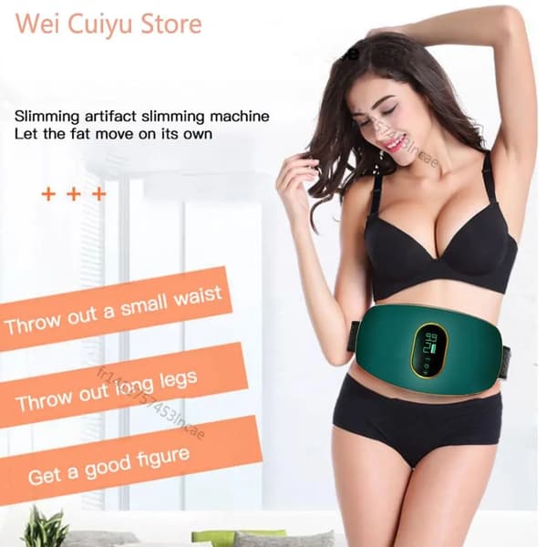 Muskelstimulator, Vibrationsterapi, Abdominalmassager,grøn