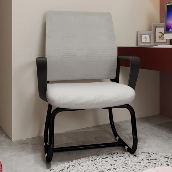 Kontorstol, Metalramme, Ergonomisk Design,CQY-grå og sort